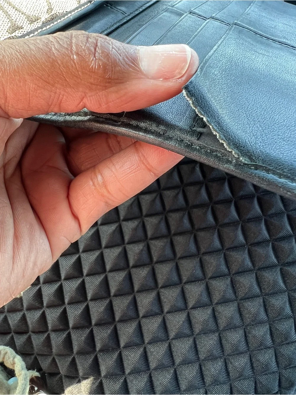 Coach Black & Gray Signature Continental Wallet